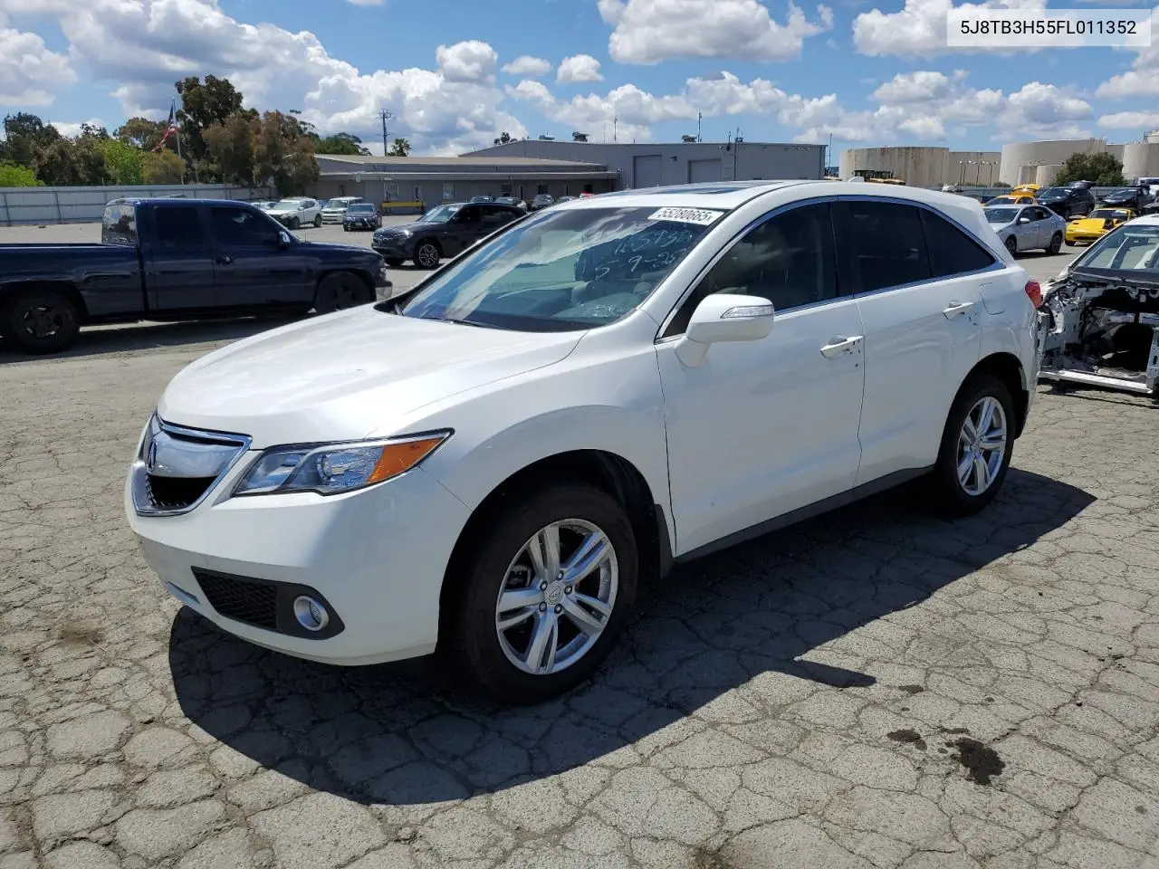 2015 Acura Rdx Technology VIN: 5J8TB3H55FL011352 Lot: 55280665