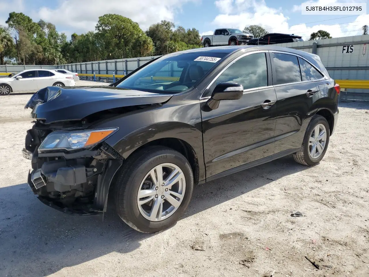 2015 Acura Rdx VIN: 5J8TB4H35FL012795 Lot: 56744755