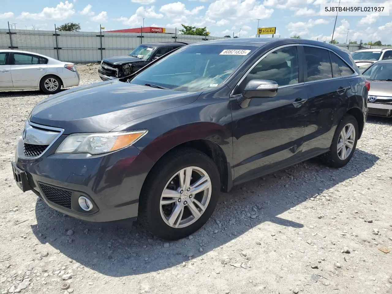 2015 Acura Rdx Technology VIN: 5J8TB4H59FL021937 Lot: 60821835
