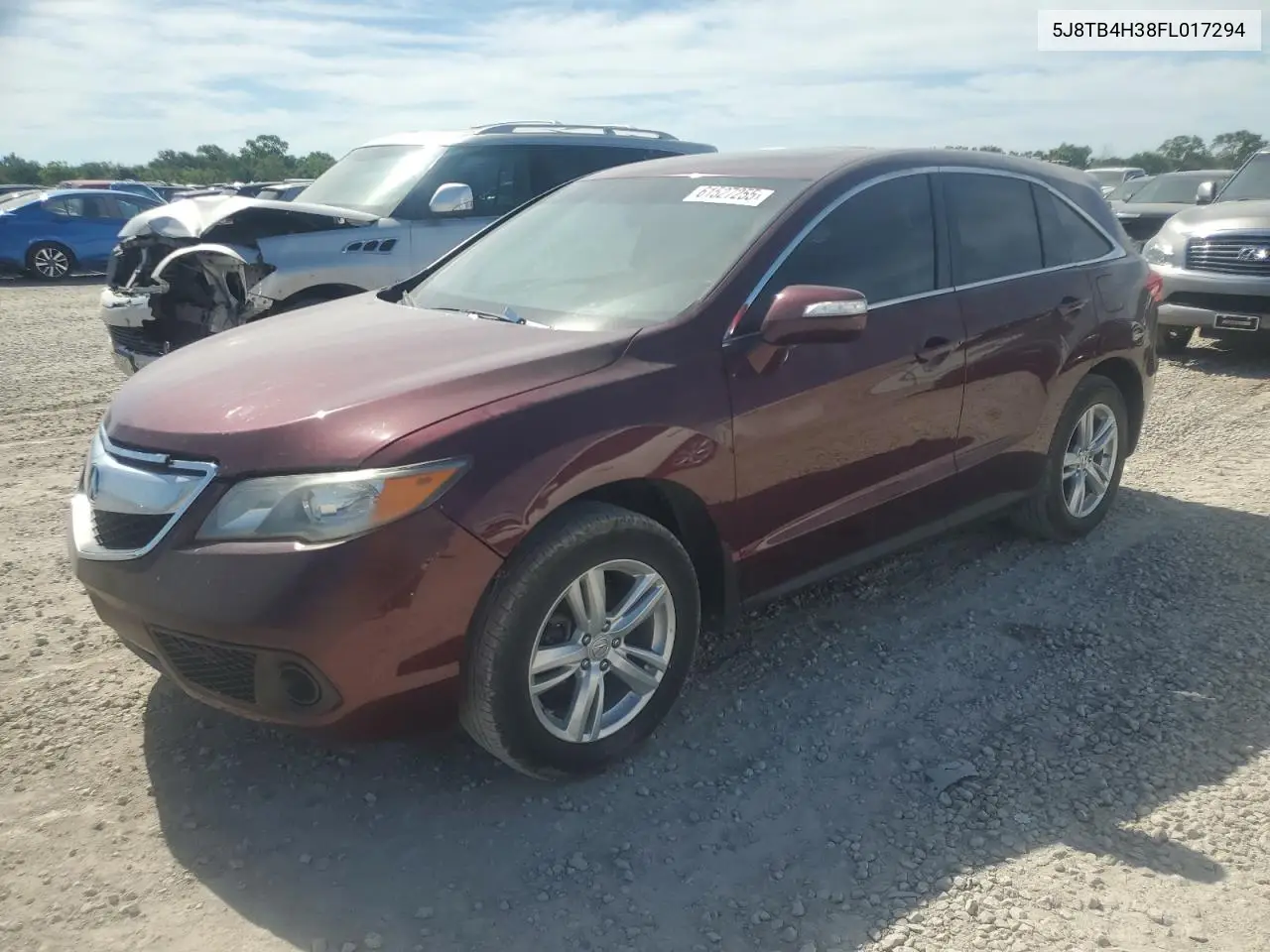 2015 Acura Rdx VIN: 5J8TB4H38FL017294 Lot: 61527255