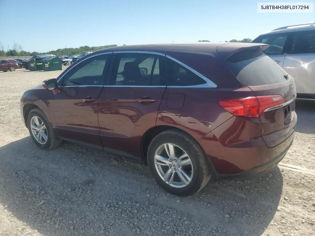 2015 Acura Rdx VIN: 5J8TB4H38FL017294 Lot: 61527255