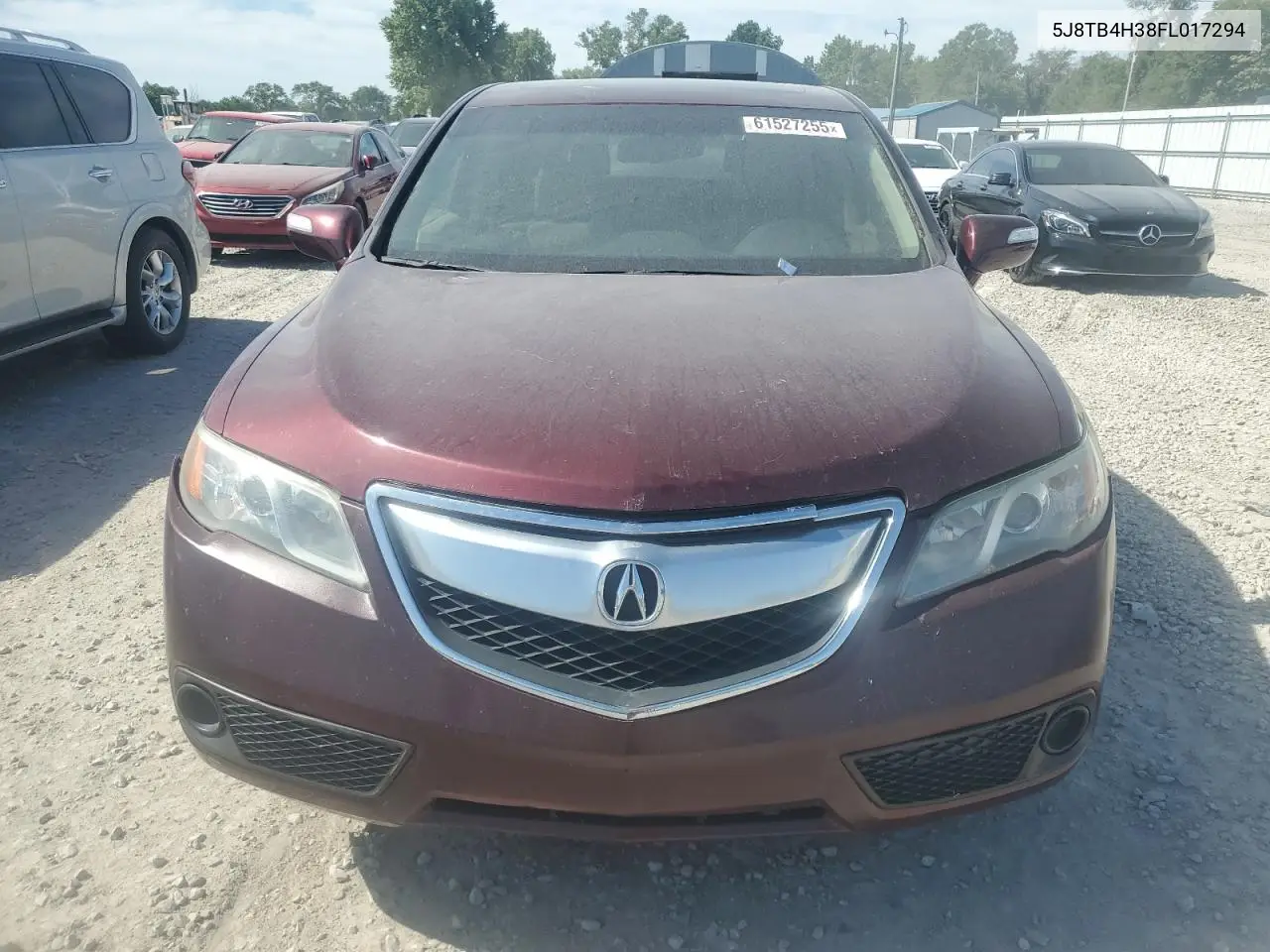 2015 Acura Rdx VIN: 5J8TB4H38FL017294 Lot: 61527255