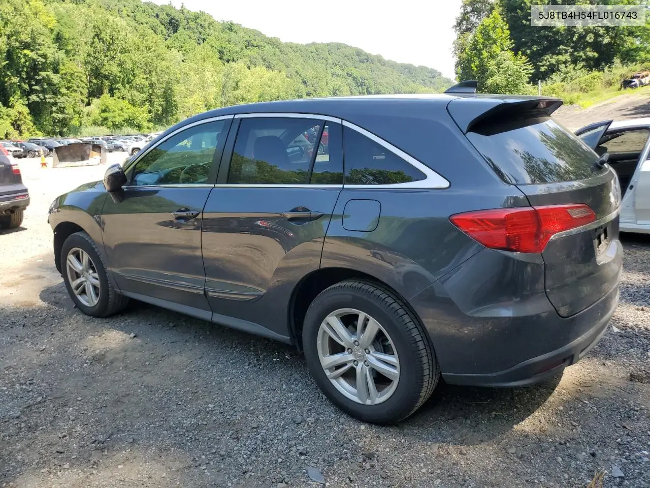 2015 Acura Rdx Technology VIN: 5J8TB4H54FL016743 Lot: 61959155