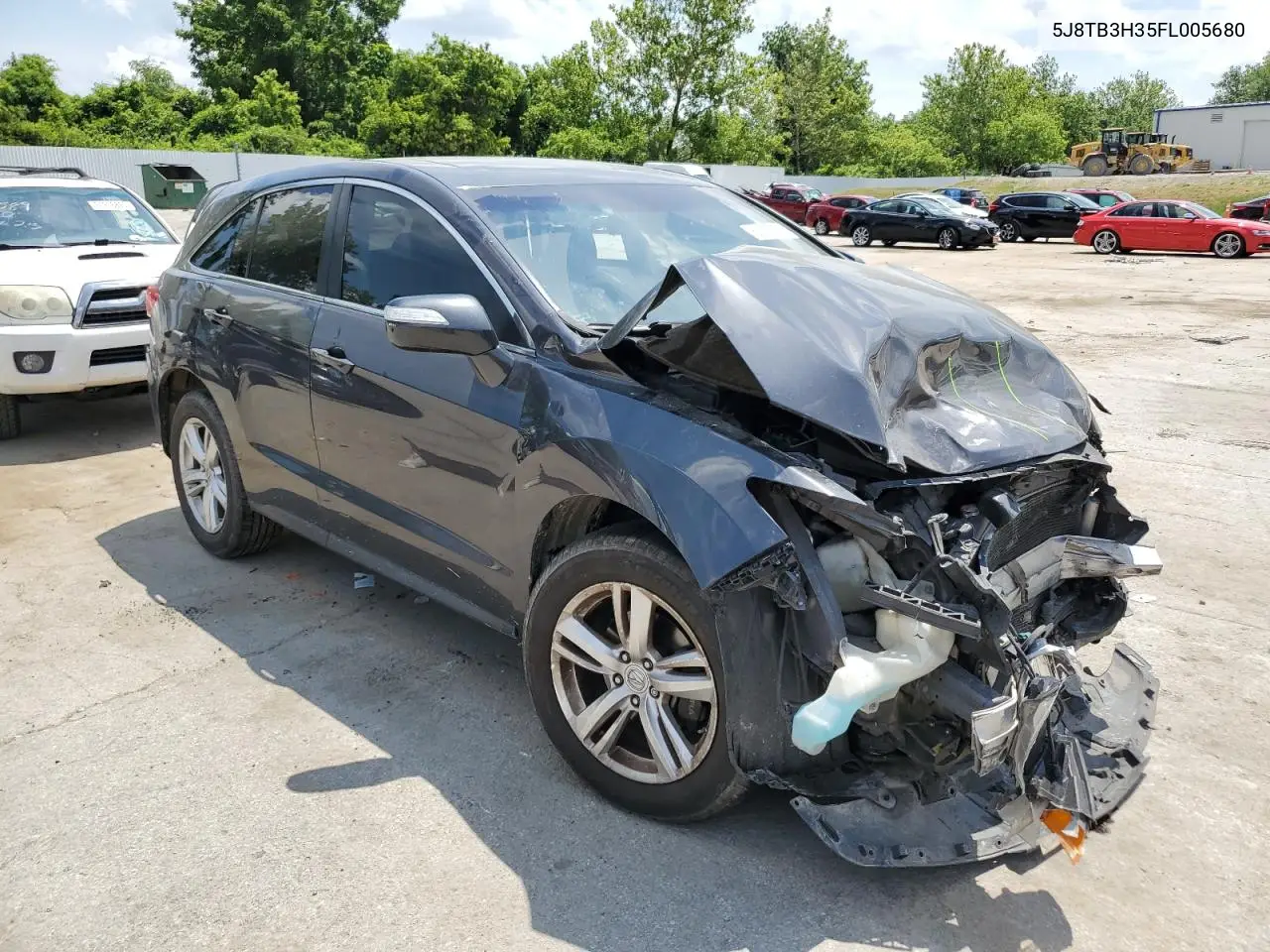 2015 Acura Rdx VIN: 5J8TB3H35FL005680 Lot: 62157495
