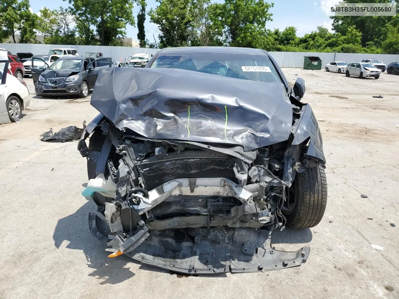 2015 Acura Rdx VIN: 5J8TB3H35FL005680 Lot: 62157495