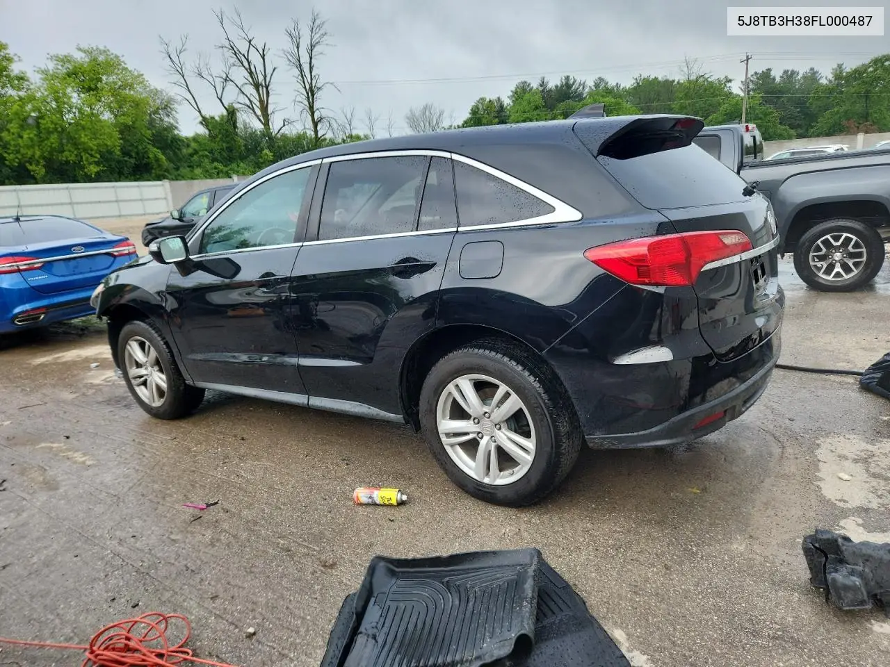 2015 Acura Rdx VIN: 5J8TB3H38FL000487 Lot: 62751205