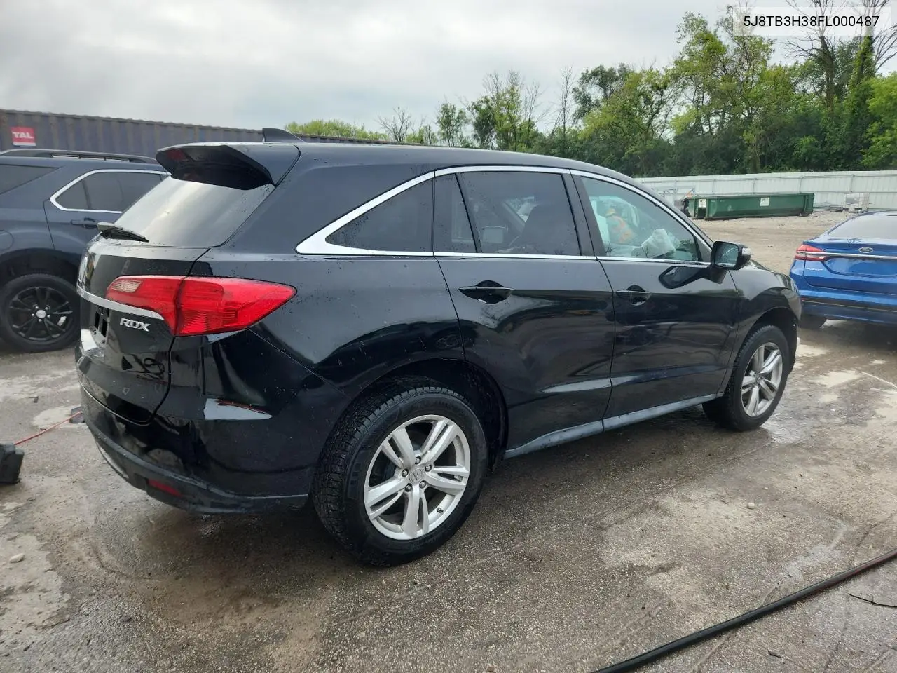 2015 Acura Rdx VIN: 5J8TB3H38FL000487 Lot: 62751205