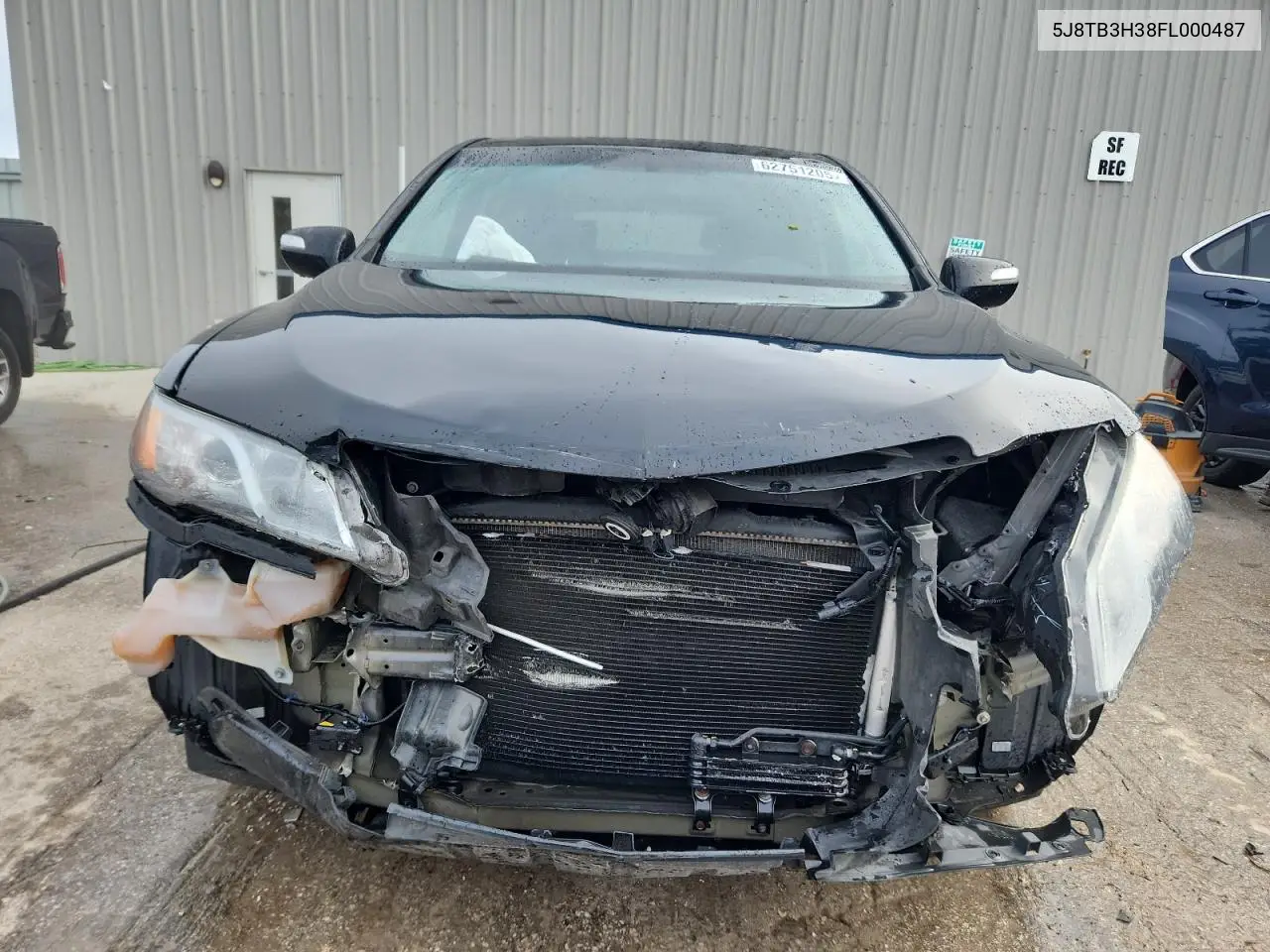 2015 Acura Rdx VIN: 5J8TB3H38FL000487 Lot: 62751205