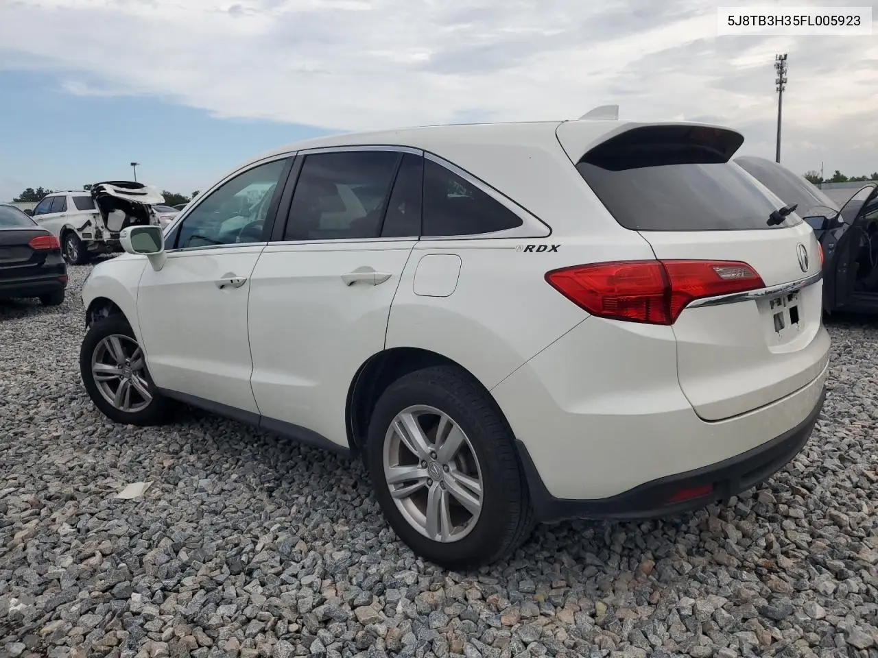 2015 Acura Rdx VIN: 5J8TB3H35FL005923 Lot: 64287295