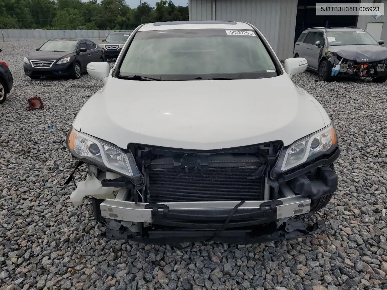 2015 Acura Rdx VIN: 5J8TB3H35FL005923 Lot: 64287295