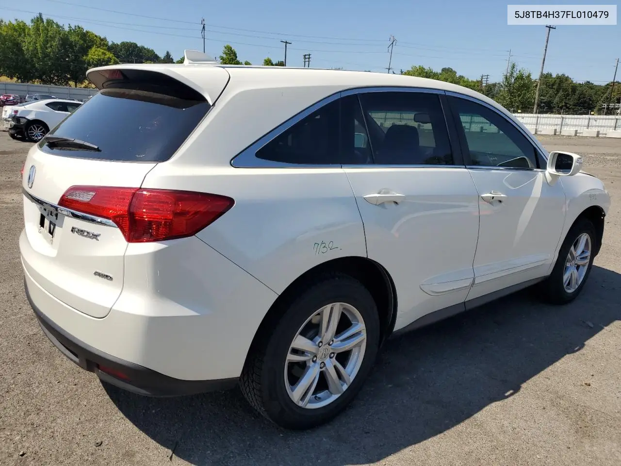2015 Acura Rdx VIN: 5J8TB4H37FL010479 Lot: 65036875
