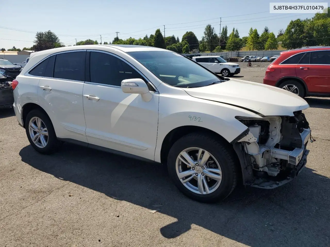 2015 Acura Rdx VIN: 5J8TB4H37FL010479 Lot: 65036875