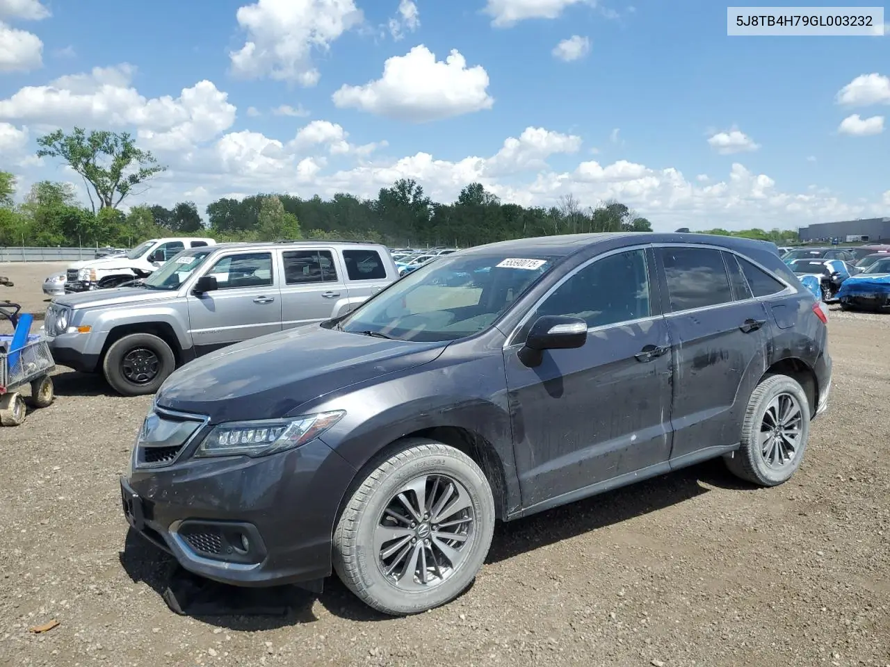 2016 Acura Rdx Advance VIN: 5J8TB4H79GL003232 Lot: 55590015