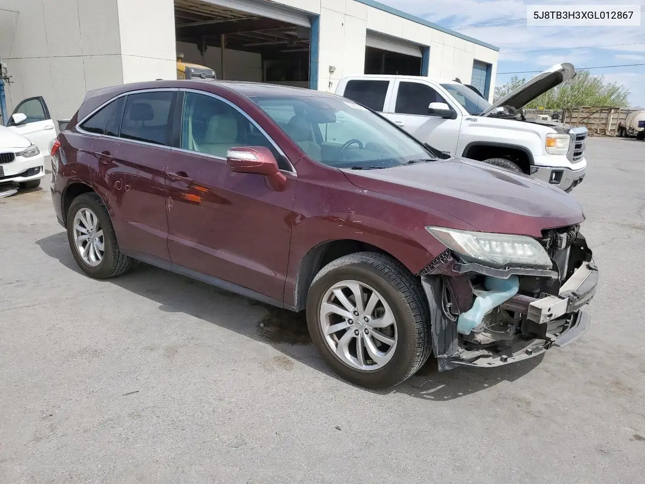 2016 Acura Rdx VIN: 5J8TB3H3XGL012867 Lot: 56950435