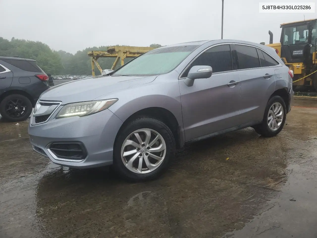 2016 Acura Rdx VIN: 5J8TB4H33GL025286 Lot: 57047025