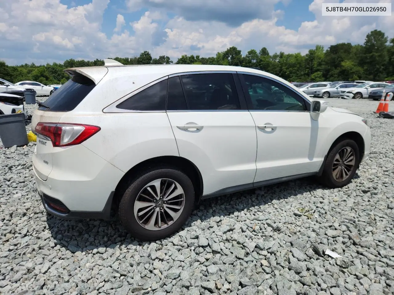 2016 Acura Rdx Advance VIN: 5J8TB4H70GL026950 Lot: 57127485