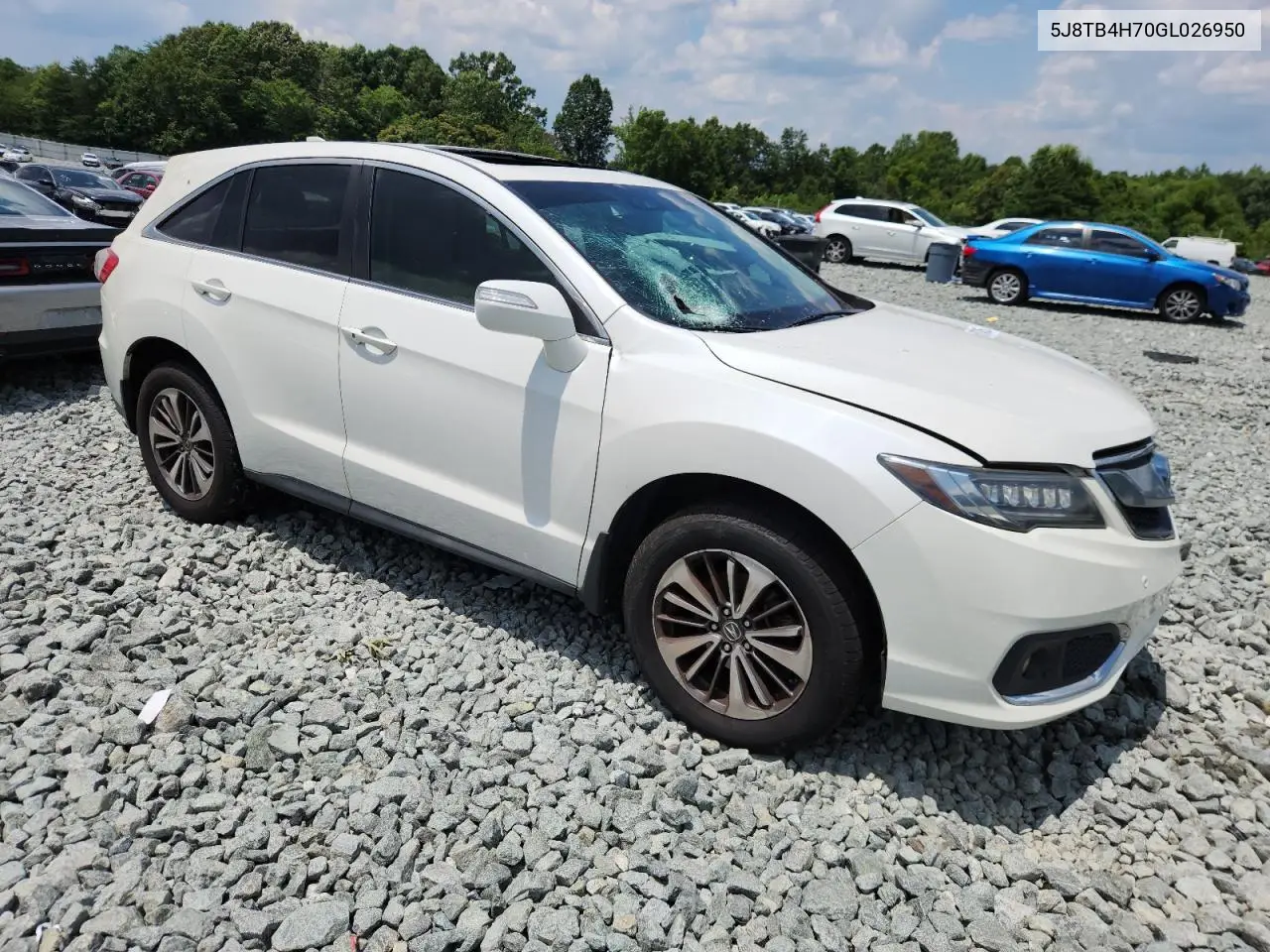 2016 Acura Rdx Advance VIN: 5J8TB4H70GL026950 Lot: 57127485