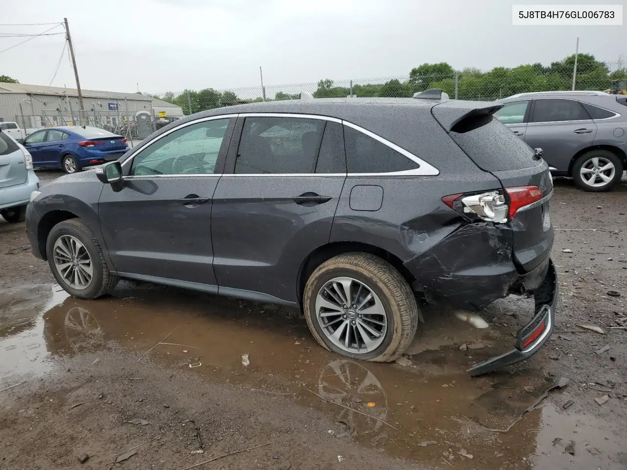2016 Acura Rdx Advance VIN: 5J8TB4H76GL006783 Lot: 58701275