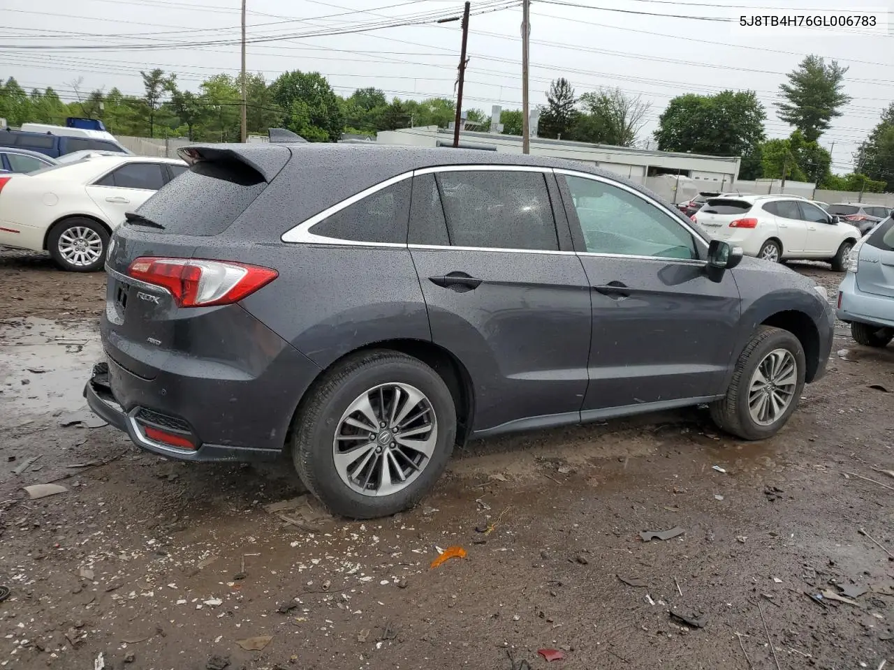 2016 Acura Rdx Advance VIN: 5J8TB4H76GL006783 Lot: 58701275