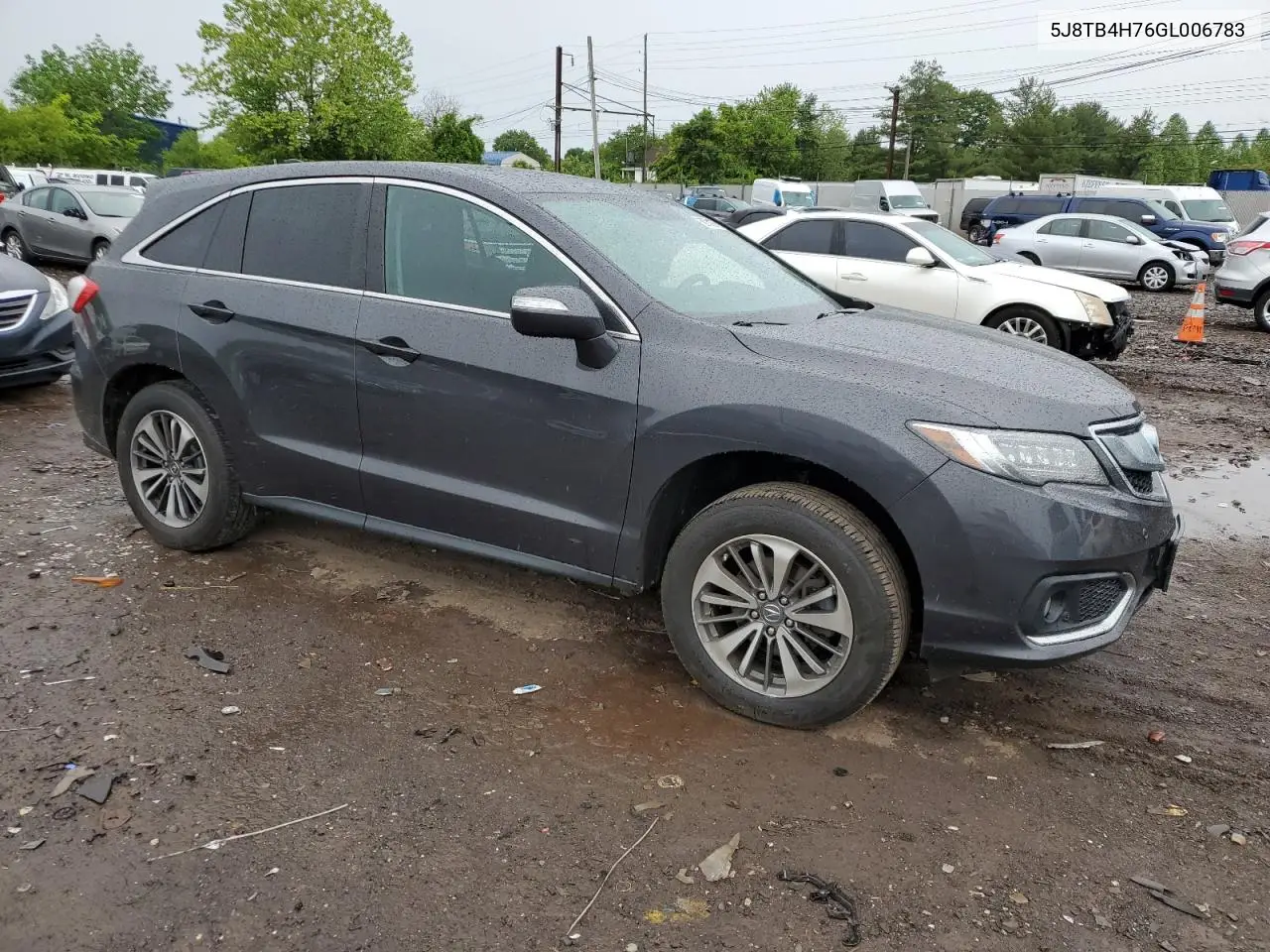 2016 Acura Rdx Advance VIN: 5J8TB4H76GL006783 Lot: 58701275