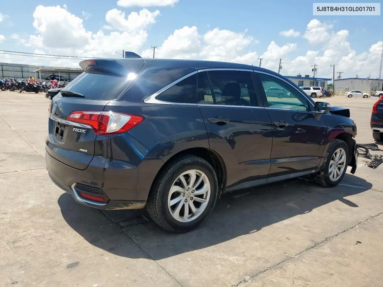 2016 Acura Rdx VIN: 5J8TB4H31GL001701 Lot: 64387515