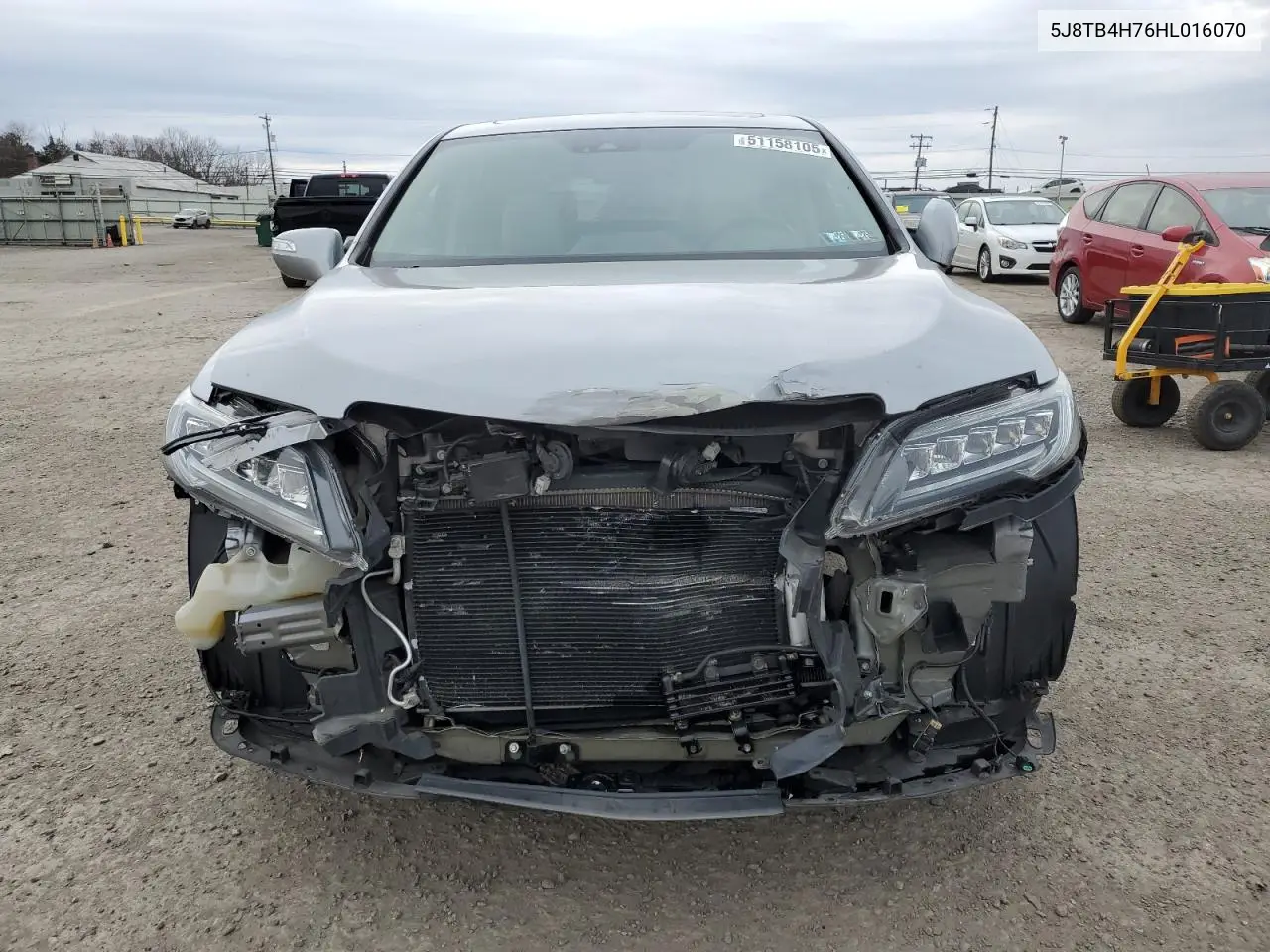 2017 Acura Rdx Advance VIN: 5J8TB4H76HL016070 Lot: 51158105