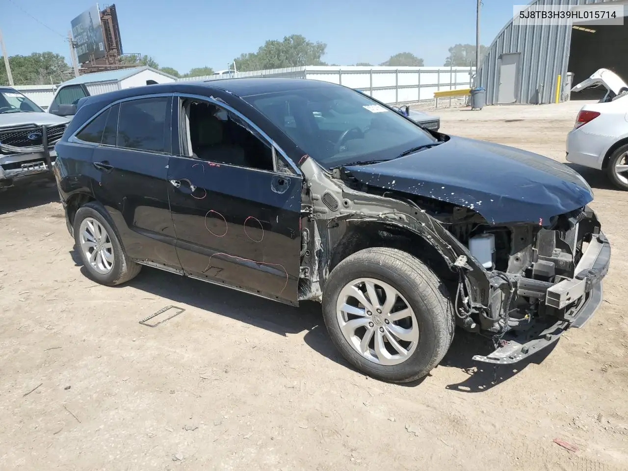 2017 Acura Rdx VIN: 5J8TB3H39HL015714 Lot: 56752185