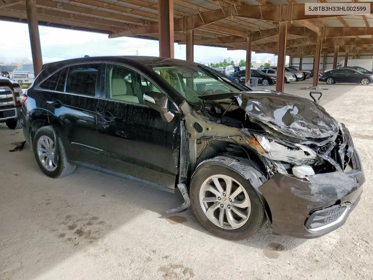 2017 Acura Rdx VIN: 5J8TB3H33HL002599 Lot: 62182825