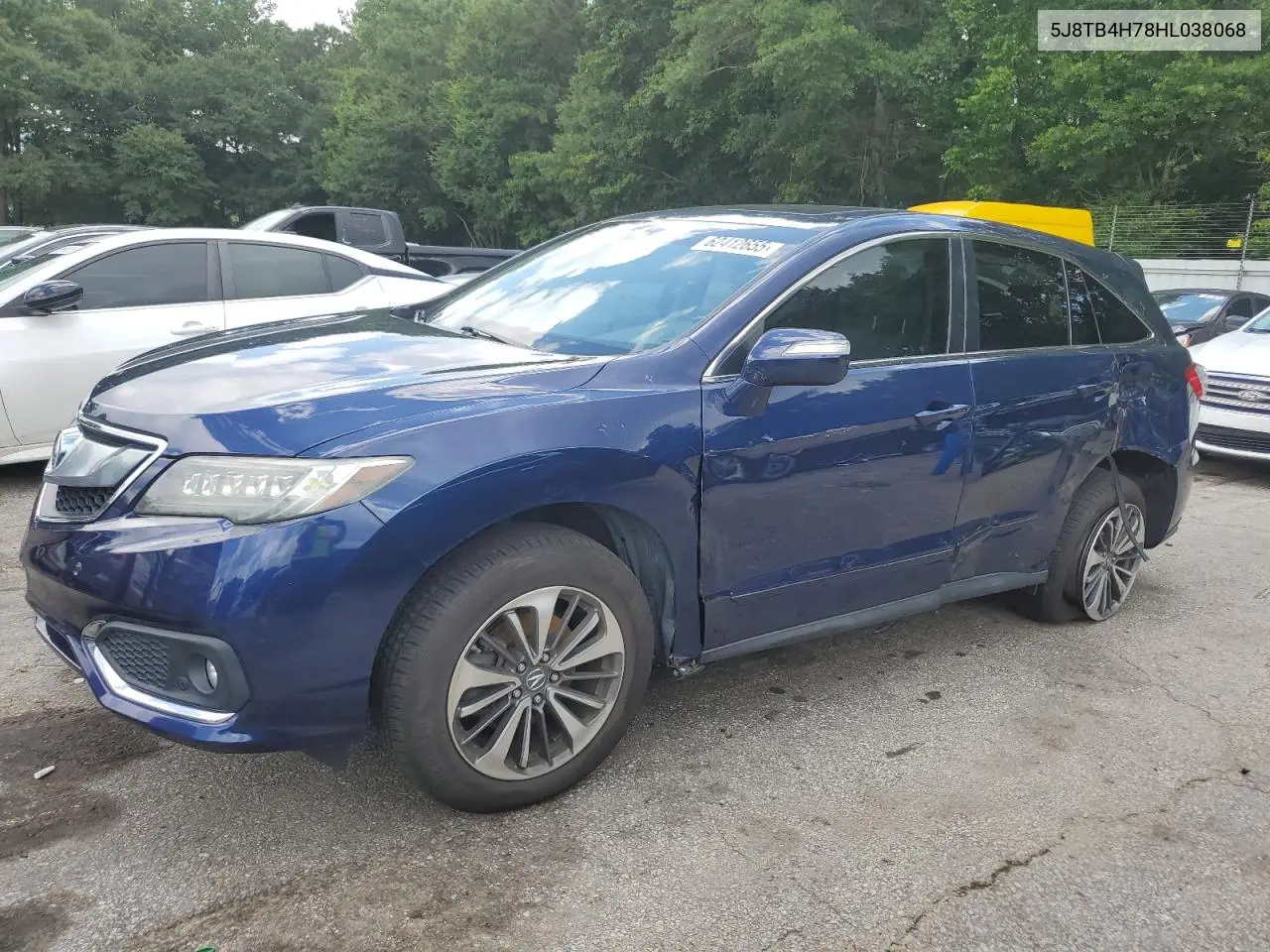 2017 Acura Rdx Advance VIN: 5J8TB4H78HL038068 Lot: 62412655
