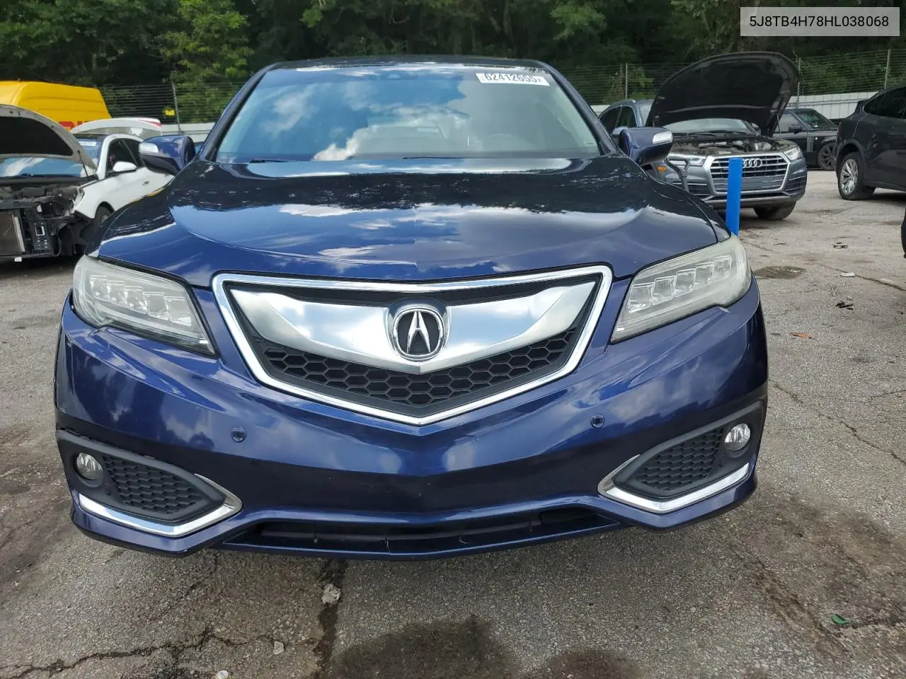 2017 Acura Rdx Advance VIN: 5J8TB4H78HL038068 Lot: 62412655