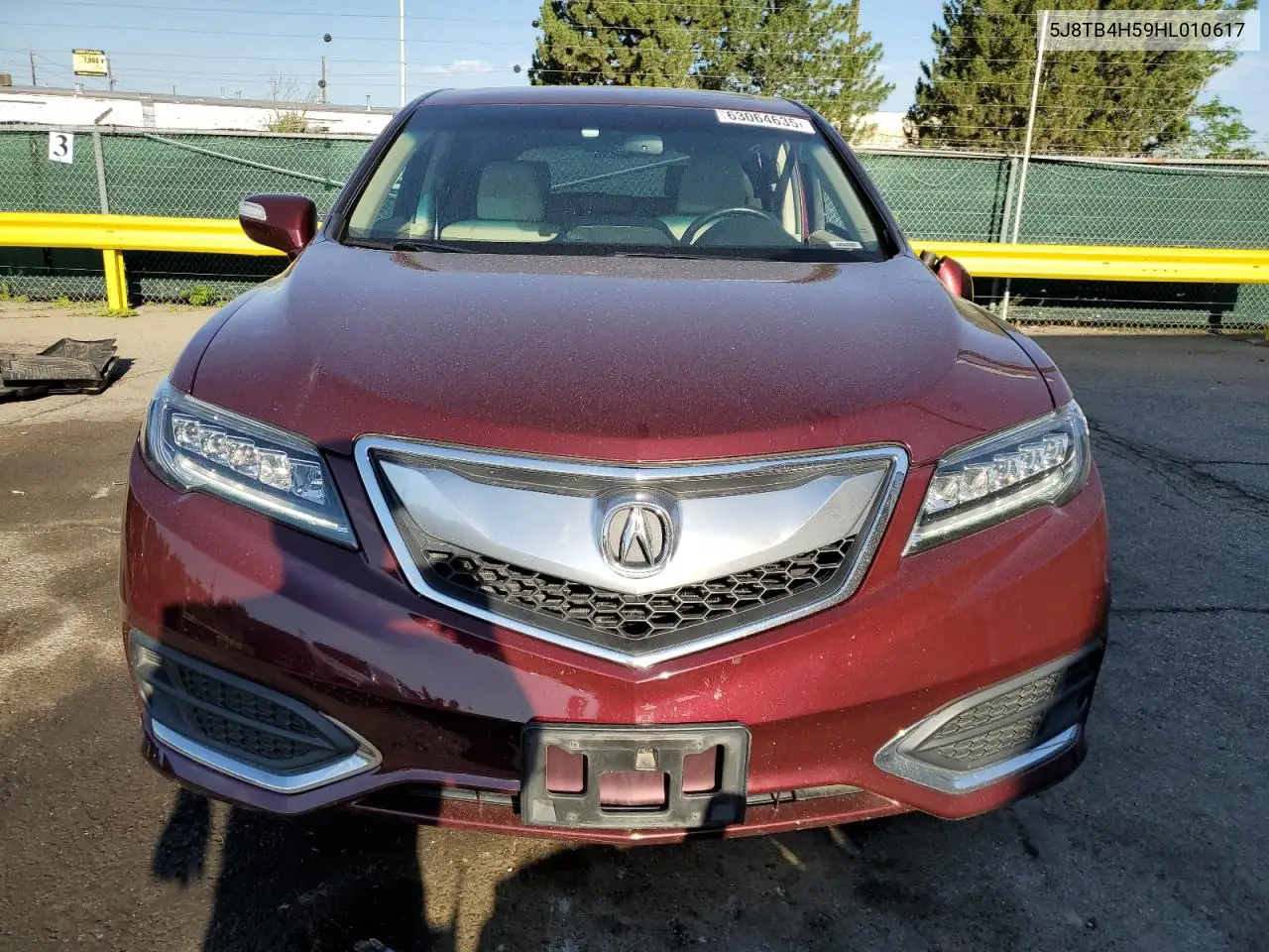 2017 Acura Rdx Technology VIN: 5J8TB4H59HL010617 Lot: 63064635