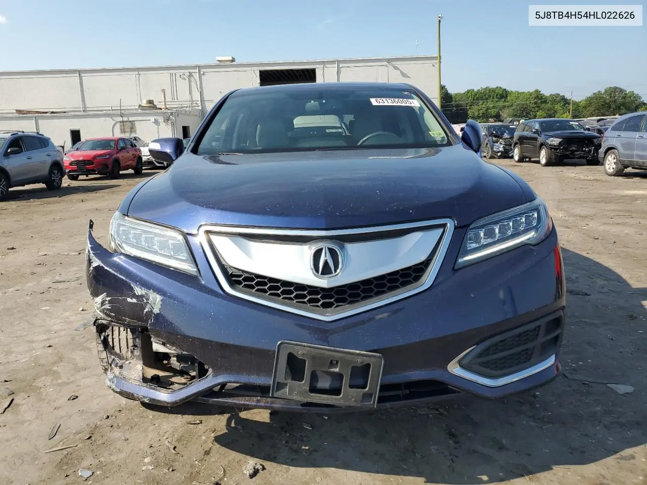 2017 Acura Rdx Technology VIN: 5J8TB4H54HL022626 Lot: 63136005