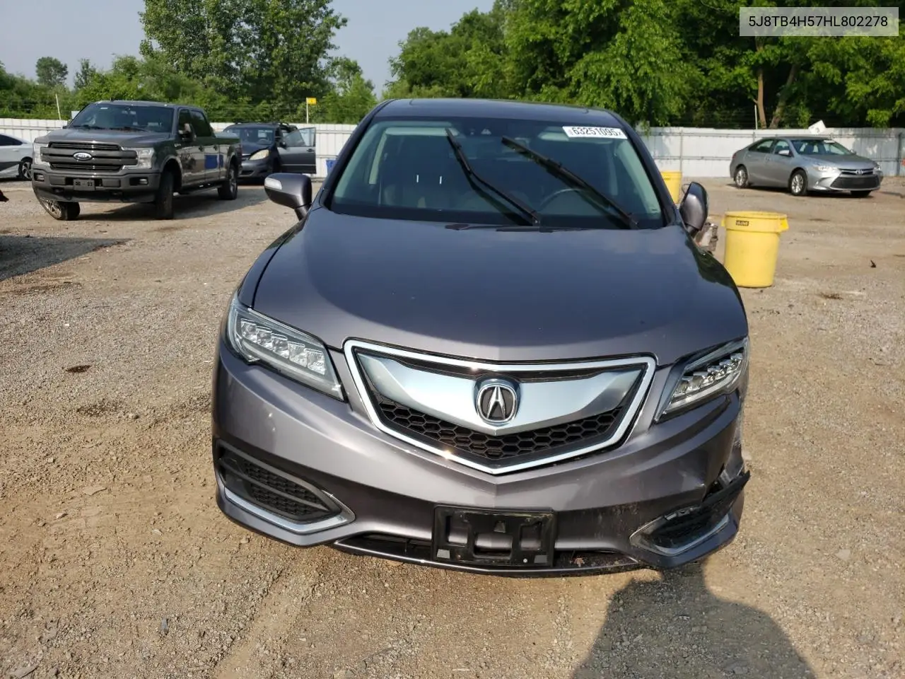 2017 Acura Rdx Technology VIN: 5J8TB4H57HL802278 Lot: 63251095