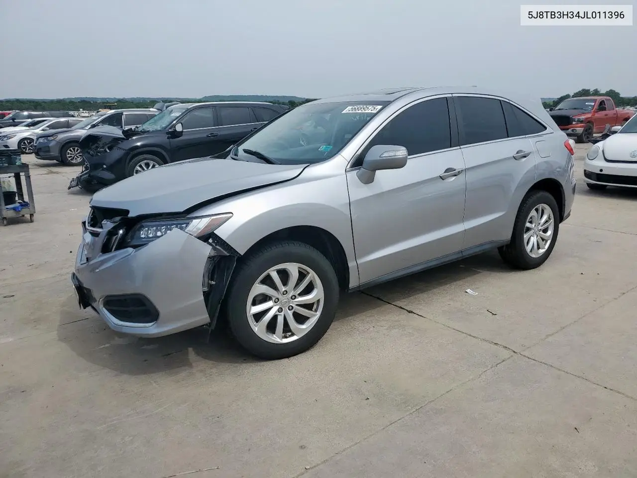 2018 Acura Rdx VIN: 5J8TB3H34JL011396 Lot: 56889575