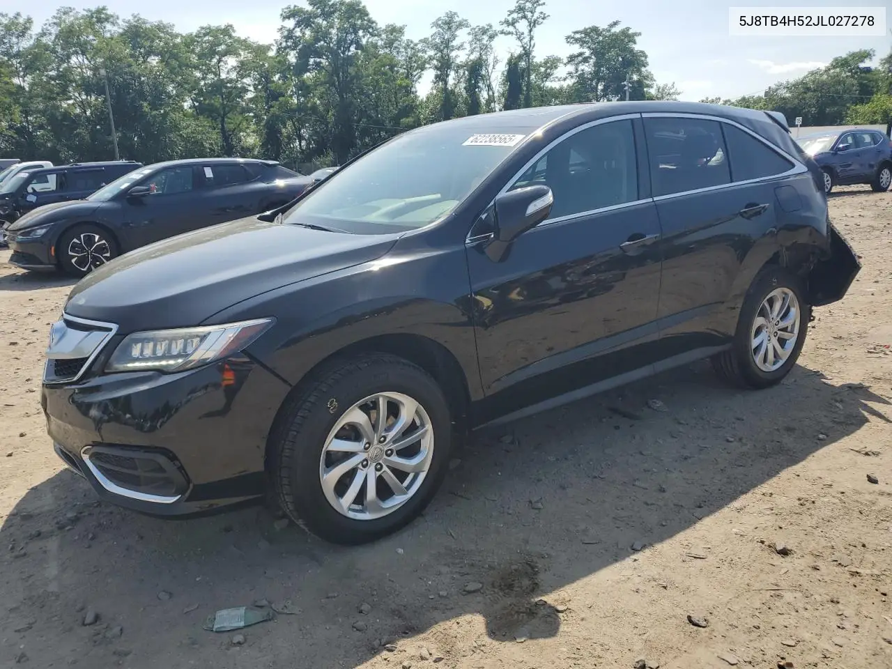2018 Acura Rdx Technology VIN: 5J8TB4H52JL027278 Lot: 62238565