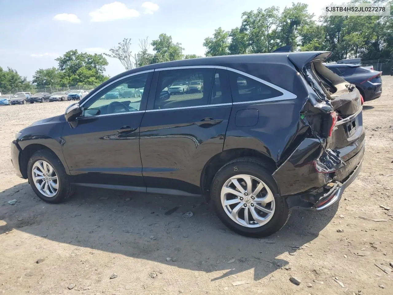 2018 Acura Rdx Technology VIN: 5J8TB4H52JL027278 Lot: 62238565