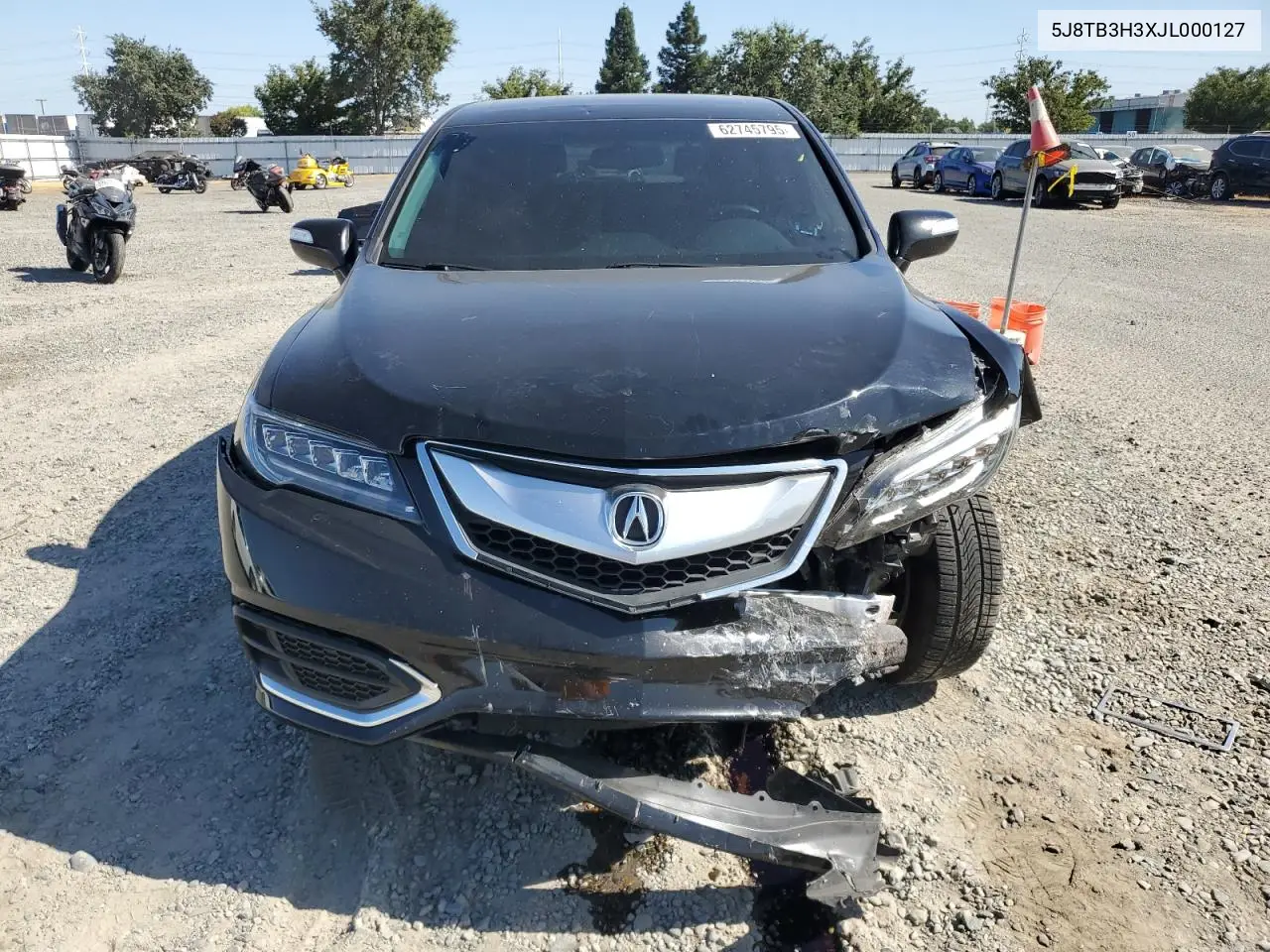 2018 Acura Rdx VIN: 5J8TB3H3XJL000127 Lot: 62745795