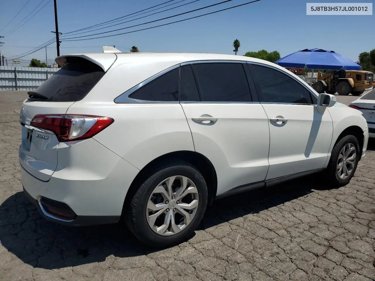 2018 Acura Rdx Technology VIN: 5J8TB3H57JL001012 Lot: 62787875