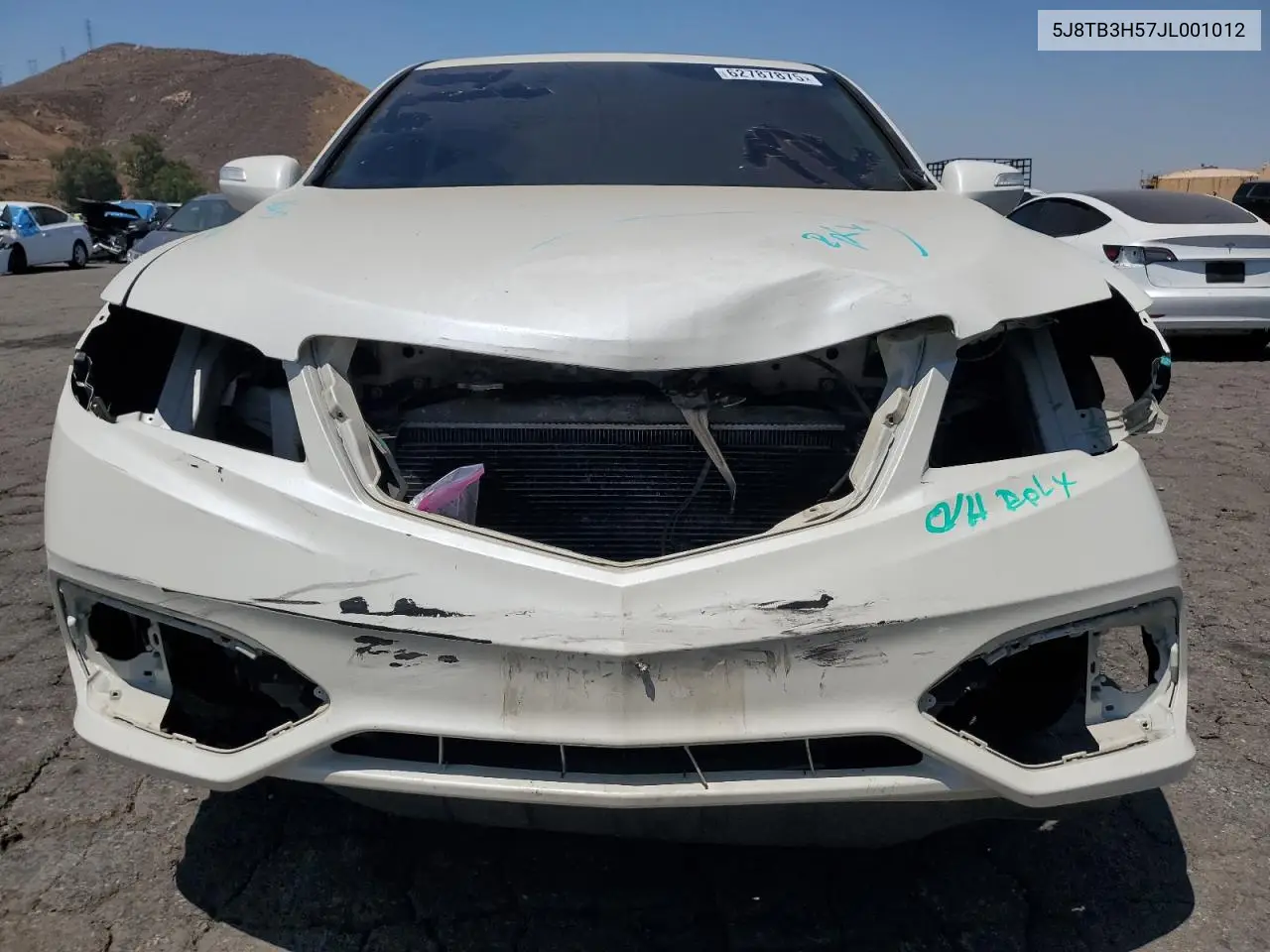 2018 Acura Rdx Technology VIN: 5J8TB3H57JL001012 Lot: 62787875