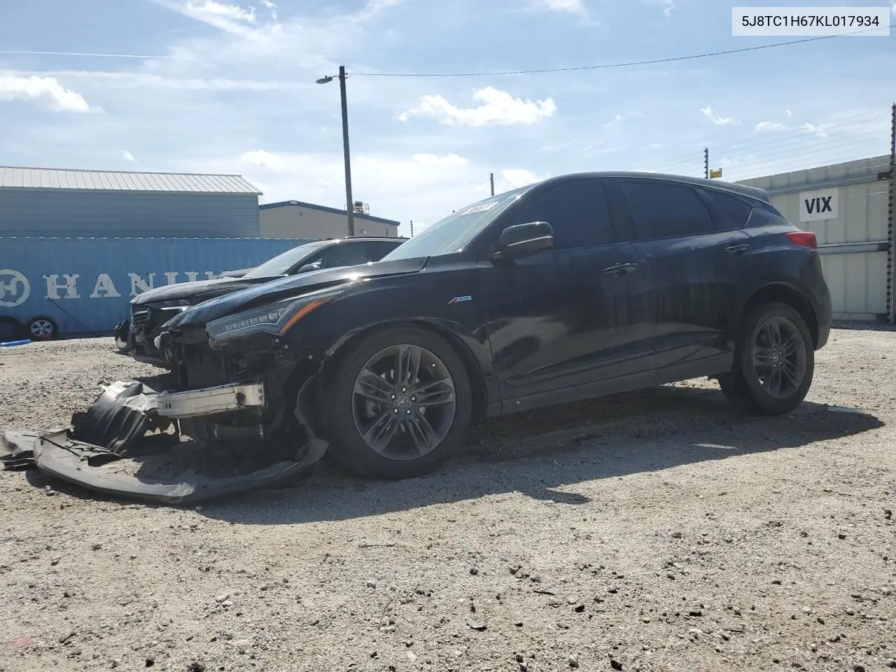 2019 Acura Rdx A-Spec VIN: 5J8TC1H67KL017934 Lot: 53737555
