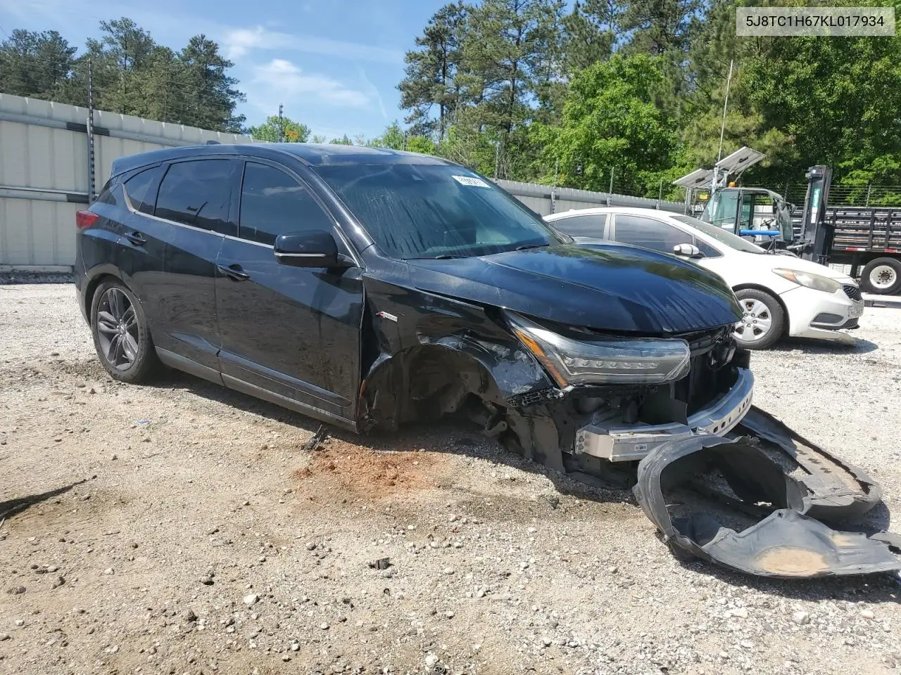 2019 Acura Rdx A-Spec VIN: 5J8TC1H67KL017934 Lot: 53737555