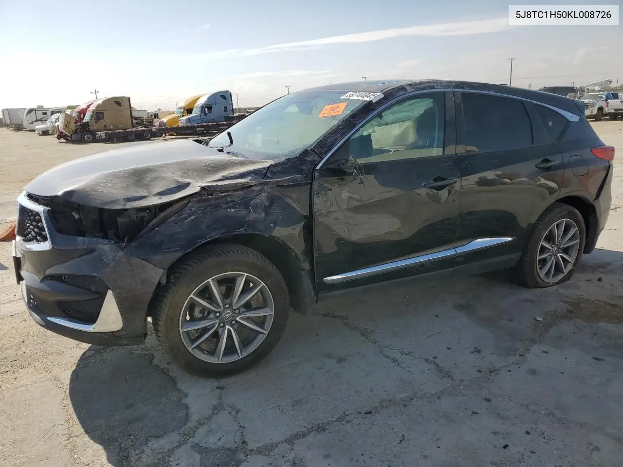 2019 Acura Rdx Technology VIN: 5J8TC1H50KL008726 Lot: 53744845