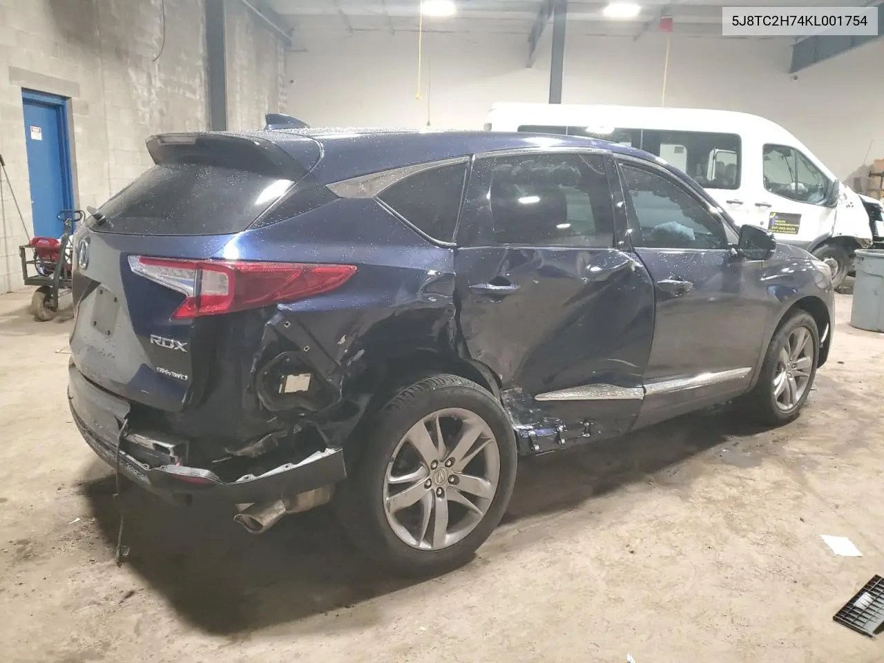 2019 Acura Rdx Advance VIN: 5J8TC2H74KL001754 Lot: 55482005