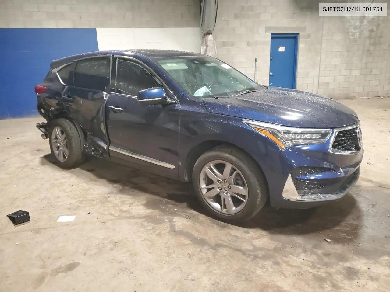 2019 Acura Rdx Advance VIN: 5J8TC2H74KL001754 Lot: 55482005