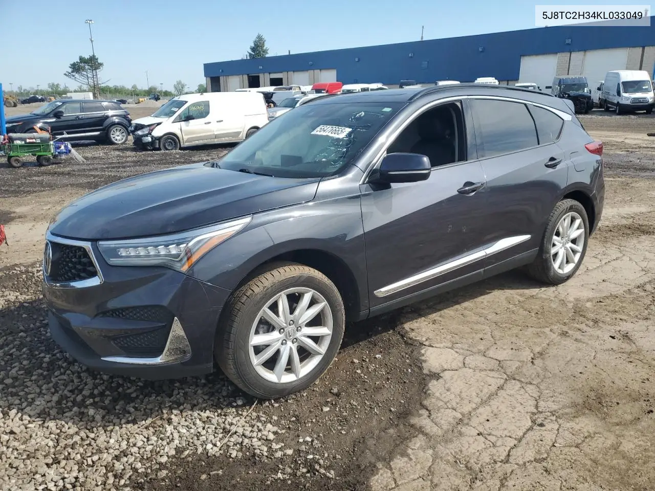 2019 Acura Rdx VIN: 5J8TC2H34KL033049 Lot: 56476665