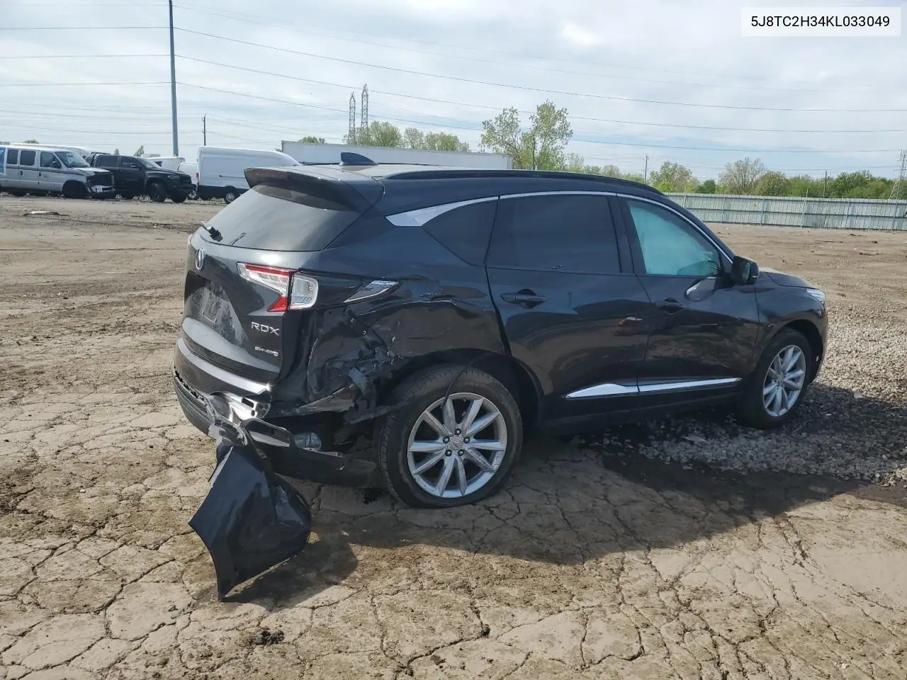 2019 Acura Rdx VIN: 5J8TC2H34KL033049 Lot: 56476665