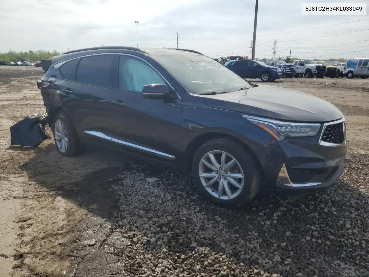 2019 Acura Rdx VIN: 5J8TC2H34KL033049 Lot: 56476665