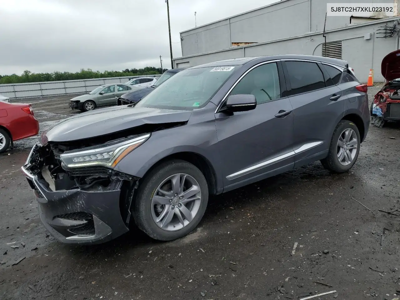 2019 Acura Rdx Advance VIN: 5J8TC2H7XKL023192 Lot: 56919815