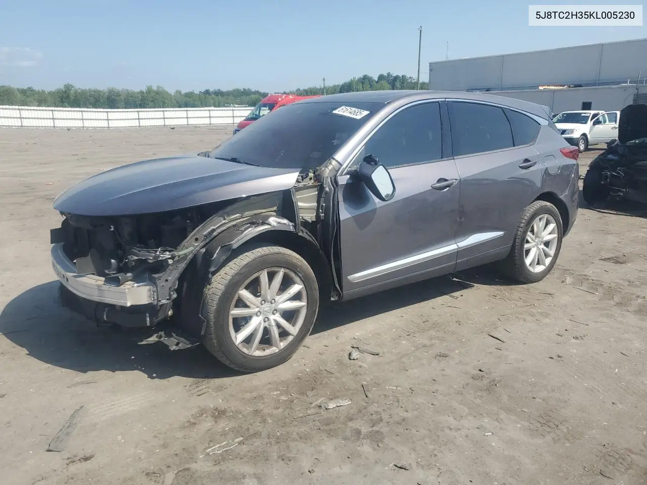 2019 Acura Rdx VIN: 5J8TC2H35KL005230 Lot: 61614685