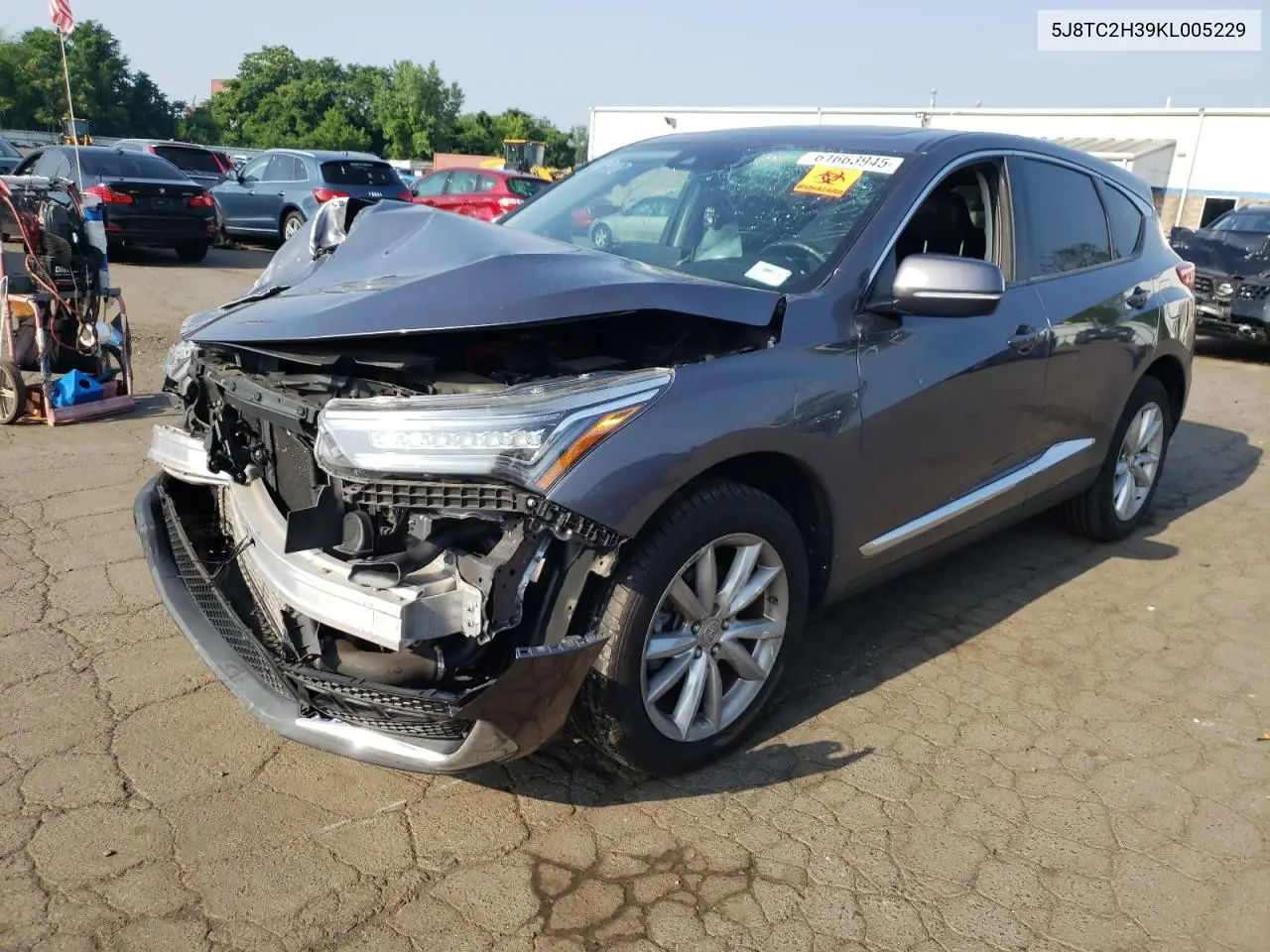 2019 Acura Rdx VIN: 5J8TC2H39KL005229 Lot: 61663945